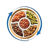 Snack Tablett,Fruchtschale Für Feiern - Abnehmbare Runde Vorspeisenplatte Mit 5 Fächern Für Süßigkeiten Kekse Käse Nüsse Charcuterie