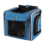 Hunde-Fahrradkorb, Fahrrad-Tragetasche, belüfteter verstellbarer Rucksack für Hunde, sicherer Transport für Spaziergänge, Reisen, Tragen, Haustiere, Outdoor-Abenteuer, Fahrradbegleiter, bequem und