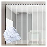 PVC Lamellen Streifenvorhang Transparente PVC-Vorhänge und Türen, PVC-Kunststoff-Streifenvorhang, isolierend und wärmeisolierend für Terrasse, Küche, Schlafzimmer