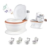 Baby-töpfchen Mit Geräusch Für Töpfchentraining - Baby- Und Kindertoilette - Bequem, Rutschfest Mit Spülgeräusch Und Musik - Leicht Zu Entleeren Mit Herausnehmbarem Topf