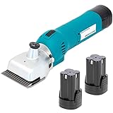 Agrarzone Pferde Schermaschine PowerCut 2x Akku | Kraftvolle Haarschneidemaschine für präzises Pferde scheren | Leichtes, ergonomisches Design | Tierhaarschneider für sichere Pferdeschur