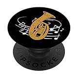 Bariton Noten Blasmusik Musiker Orchester Tenorhorn PopSockets mit austauschbarem PopGrip