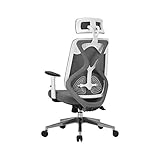 Heimarbeitsstuhl, bequemer Bürostuhl, Rückenlehne, ergonomischer Stuhl, drehbarer Bürostuhl mit Kopfstütze, verstellbare Armlehnen