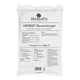 10kg (1 x 10kg) HaGaFe Herbstrasendünger, Herbst - Rasendünger, Dünger, Kaliumdünger für Frosthärte und Standfestigkeit, gut streuwagenfähig, gegen Krankheiten und Schädlinge
