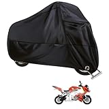 Motorrad Abdeckplane, Moped Abdeckung, Motorradabdeckung Wasserdicht, Motorradplane Outdoor, Abdeckplane Motorrad, Winterfest Motorradgarage, Roller Abdeckplane, Motorroller Abdeckplane, 245x105x125cm