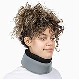 BraceUP Halskrause, Cervicalstütze - Neck Support, Nackenstütze, Weiches Halsband für Schmerzlinderung, Schlafen, Haltung und Begradigung