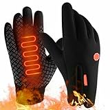 Generisch Schneehandschuhe für Herren Anti-Rutsch-Touchscreen-Thermohandschuhe für Männer und Frauen - Winddichte Sporthandschuhe zum Fahren, Wandern, Radfahren