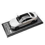 BXJUCBHDO Maßstabsmodell 1/64 for Benz S63 E 2023 Druckguss Statisches Ornament Feine Simultan Miniatursammlung Kunsthandwerk Fahrzeuge Rennwagen(Silver)
