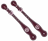 EKKIA Western Sporenriemen aus Leder Westernsporenriemen mit Verzierung