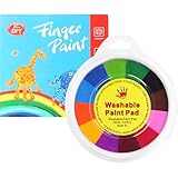 Fingerfarbe Kit, waschbare Fingerzeichnung für Kleinkinder, 13 Farben ungiftige Kinderfarben Malereien mit Malschlamm und Bild für Kinder Kindergarten