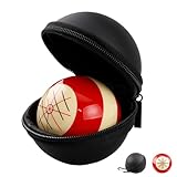 Sinsilvie Billard Cue Balls, 57,2 mm Harz Billard Kugeln Dot Spot Training Cue Ball Pool Standard Trainingsball，Billardkugeln Ball Tasche (Training Artifact)