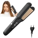 Kreppeisen für die Haare, Keramik Kreppeisen Haare, Crepe Eisen Haare mit 4 Temperaturen Einstellbar Schnelle Erwärmung, Crimper Hair für Alle Haartypen Flauschige Frisur &Volumen MaisStyling Werkzeug