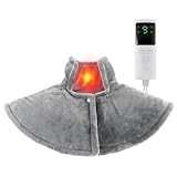 Yoedge Elektrisches Heizkissen für Nacken & Schulter-Heizdecke mit 12 Stufen, 4h Zeitschaltuhr,Wärmekissen gegen Nackenschmerzen für Damen und Herren,Geschenkidee