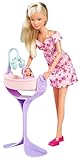Simba 105733680 Steffi LOVE Puppe Hello Baby (29 cm) - schwangere Spielpuppe mit wachsendem Bauch, Babypuppe & Zubehör - Kinder-Spielzeug für Mädchen und Jungen ab 3 Jahre, Black