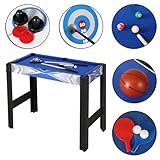 HLC 4 In 1 Multifunktionstisch Billard Basketball Tischtennis Hockey