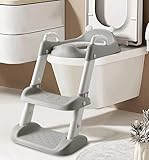 PandaEar Toilettentreppe für Kinder ab 2 3, Potty Training Toilet, Toiletten-Töpfchen-Trainingssitz mit Leiter, rutschfester Töpfchensitz mit Tritthocker, Babys, Jungen, Mädchen, Kleinkinder
