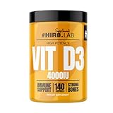 #HIRO.LAB Vitamin D3 – 1000 IU – Essentielle Unterstützung für das Immunsystem & Knochengesundheit – 140 Weichgel-Kapseln