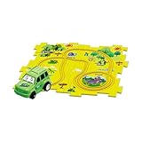YNPQTDS Puzzle Rennstrecke,Batteriebetriebenes Spielzeugfahrzeug,Auto Puzzle Rennstrecken Spiel - Für Kinder, Mädchen, Weihnachten, Geburtstag