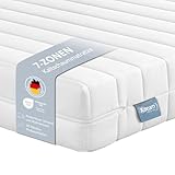 XDREAM Pure 7-Zonen Matratze 80x200cm | Ergonomische Kaltschaummatratze | Öko-TEX® | Härtegrad H3 (H3) I Hypoallergen & Antibakteriell | 11 cm hoch 80 x 200 cm