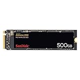 SanDisk Extreme PRO M.2 NVMe 3D SSD 500 GB interne SSD (Lebensdauer von bis zu 300 TBW, 3D-NAND-Technologie, 3.400 MB/s Lesegeschwindigkeiten, 410.000 IOPS)