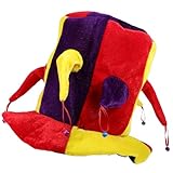 PACKOVE Hoher Hut Mit Polygonaler Glocke Clownmützen Für Erwachsene Verrückter Hut Piratenhut Kappe Clown-Zylinder Clown-Hut-Kopfbedeckung Clown-kostüm Karneval-Clown-Hut Rave-Hut Stoff
