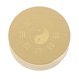 Yardwe Stadtherrscher calligraphy bürodekoration craft Chinesische Stifte Chinesischer Tuschepinselständer malen wiederverwendbarer Briefbeschwerer Kupfer-Briefbeschwerer-Ornamente Golden