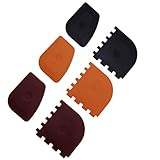 HEMOTON 6pcs Topfschaber Pfannenschaber Gusseisen Pfannen Schaber Grillschaber Reiniger Kunststoff Topf Spatel Reinigungswerkzeug BBQ Gebäck Kochen Küche Werkzeuge Küchenhelfer