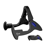 GUITTO Gitarrenständer Stativ Verstellbarer klassischer A-Frame Ständer Universal für Akustik- und Bass-Elektrogitarren Klappbarer Boden-Reiseständer Kleiner Einzelhalter (GGS-01)