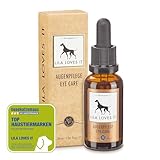 Augenpflege für Hunde – sanfte Reinigung, beruhigt und regeneriert, löst Verkrustungen und Schmutz, spendet Feuchtigkeit, mit Kühleffekt, AUGENPFLEGE von LILA LOVES IT, 30 ml