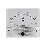 Analog-Voltmeter-Panel, 85C1, 2,5 Genauigkeit, Spannungs-Analog-Panel-Strommessgerät, Geringer Verbrauch, Gleichspannungsmessgerät Zur Messung des Stroms, der in Einem Experiment