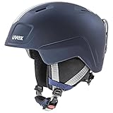 uvex heyya pro - Leichter Skihelm für Kinder - individuelle Größenanpassung - optimierte Belüftung - Race Midnight - Silver matt - 51-55 cm