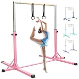 FBSPORT reckstange Outdoor Indoor Kinder turnreck turnstange gymnastikstange,13 Höhenverstellbar Gymnastik Bar Horizontale Bar mit Gymnastik Ringe,Training Fitnessstudio Bar Gymnastik Trainingsgeräte