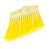 Spontex Besen Ersatz extra Lange gefranste Kunststoffborsten, gelb, 35 x 16,5 x 5 cm