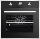 PKM Einbaubackofen EB9-8 Funktionen - 64 Liter - Heißluft Funktion - Display & Touch Control