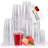 Blumtal Schnapsgläser Plastik 2cl (20 ml) 100 Stück - wiederverwendbare Shotgläser Plastik BPA-frei - spülmaschinengeeignete Plastik Schnapsgläser 2cl + Eichstrich - Shot Gläser - Shot Becher Plastik