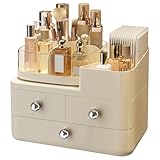 Makeup Organizer Box,Kosmetikaufbewahrung | Unterteiler Behälter Mit Entnehmbarem Fach & Schublade Für Reise Schminktisch Schreibtisch Waschbecken