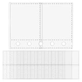 Transparente Dokumentenhülle | 10 Stück M5 Hüllen für Ordner mit 5 Ringen | transparente Kartenhüllen für Fotos, Skizzen, Quittungen, Tickets, Aufkleber | Büro, Schule, Schreibwaren