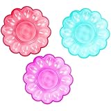 Frühstücks-Eiertablett - 3 Stück Eierablage Aus Verdicktem PP - Eierablage für Die Küche, Tiefe und Flache Rillen Bieten Platz für Eier, Früchte und Nüsse, für Schränke, Sideboards, Kühlschränke