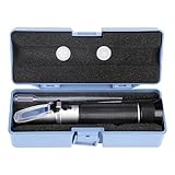 Cheotime Professional Handheld Alkohol -Refraktometer, 0–80% Alkoholgehalt Messwerkzeug Refraktometer Tester Messinstrument zur Alkoholmessung messen