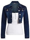 SS7 Damen Kurz geschnittene Jeansjacke
