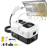 Dibaful Dampfreiniger Handgerät 2500W Tragbarer 1.2L Wassertank | Steam Cleaner 1-9 Gänge Dampfleistung Einstellbar Handdampfreiniger für Zuhause Dampfreinigungsgerät Küche Fliesen Polster