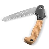 FLORA GUARD Klappsäge,gehärtetes SK5 Sägeblatt 195mm,Astsäge mit TPR-Softgriff und Sicherheitsverriegelung, Handsäge für den Garten- oder Baumschnitt, Camping