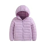 EQWIGKEIT Baby Winterjacke Winddicht Steppjacke Warm Unisex Softshelljacke Jacken Reißverschluss Leichte Daunenjacke Übergangsjacke Kapuzenjacke mit Kapuze Wintermantel