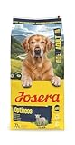 JOSERA Adult Large Optiness Lamm & Reis (1 x 12,5 kg) | Premium Trockenfutter für ausgewachsene Hunde | eiweißreduziert | weizenfrei | wertvolle Fettsäuren | XL-Kroketten gegen Schlingen