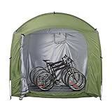 banapoy Fahrradschuppen-Zelt, 210D Oxford-Stoff, Outdoor-Lagerschuppen, Tragbare Fahrradabdeckungen, Unterstand, für Rasenmäher, Gartengeräte, Motorräder, 86,61 X 59,06 X 72,83' (Green)