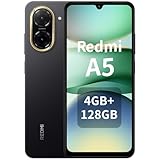 XIAOMI Redmi A5 Smartphone 4 GB + 128 GB, Akku 5200 mAh, Octa-Core-Prozessor, 32 MP Al-Dualkamera, 6,88-Zoll-Display, Fingerabdruck- und Gesichtsentsperrung, Schwarz
