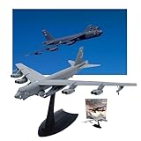 AVMLWEPA 1/200 USAF B-52H Stratofortress Schwerer Bomber, Militärflugzeug,Metall, Druckguss-Flugzeugmodell, solide Legierung,statische, detailreiche Nachbildung mit Ausstellungsständer Sammlung