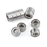 AILOOCEDI Miniatur-Stahlkugellager, 10 Stück, Stahl, Doppelt Geschirmt, 685ZZ, Miniatur-Kugellager, Mini-Lager, 5 X 11 X 5 Mm, Ideal für Kleine Hobby-Projekte