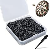 KXVXXV Dartspitzen Kunststoff Dart Spitzen Soft Ersatzspitze Nicht Leicht zu Brechen und Stabil 200 Stück Schwarz für Dartpfeile mit Kunststoffspitze