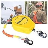Höhensicherungsgerät, 3m-20m Fallschutz Abseilgerät Sicherungsseil, Einziehbar Fallschutzausrüstungen Für Dach Und Arbeiten in Der Höhe, Klettern ​sicherungsgerät Belastung 150kg (10m)